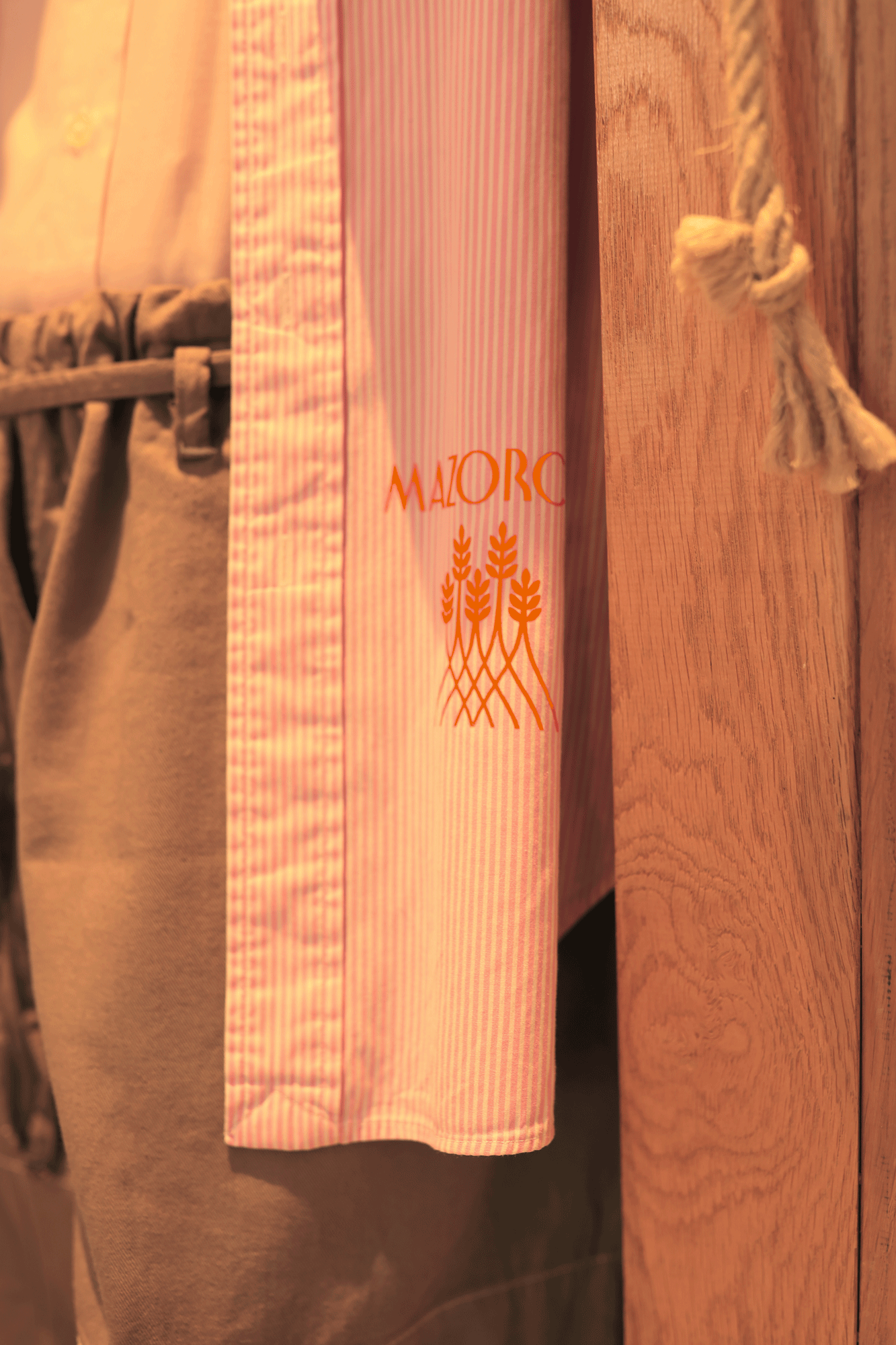 Pink striped printed shirt