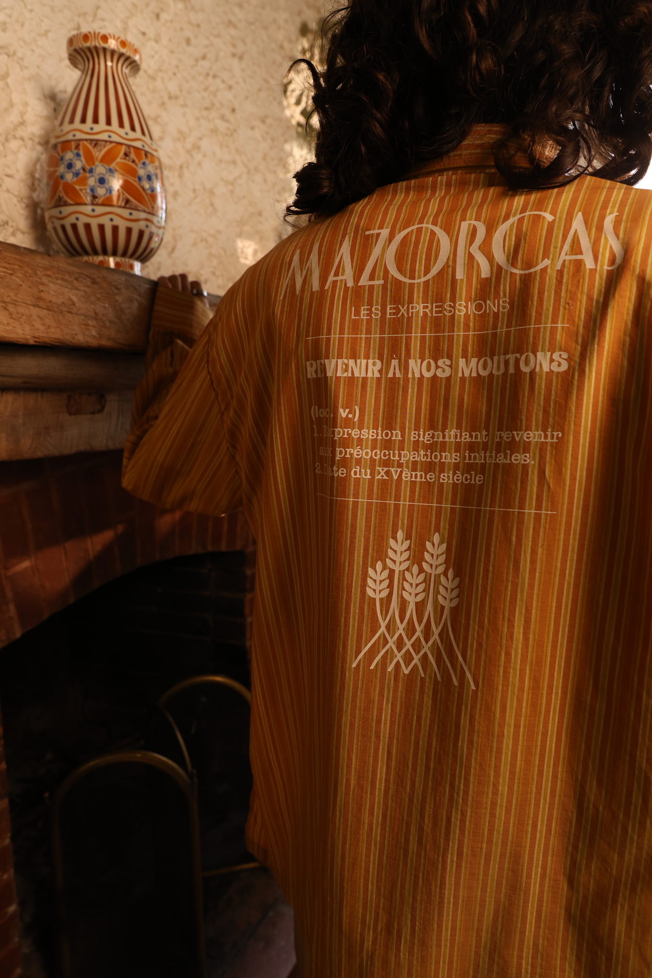 STRIPED DECK SHIRT - QUOTES