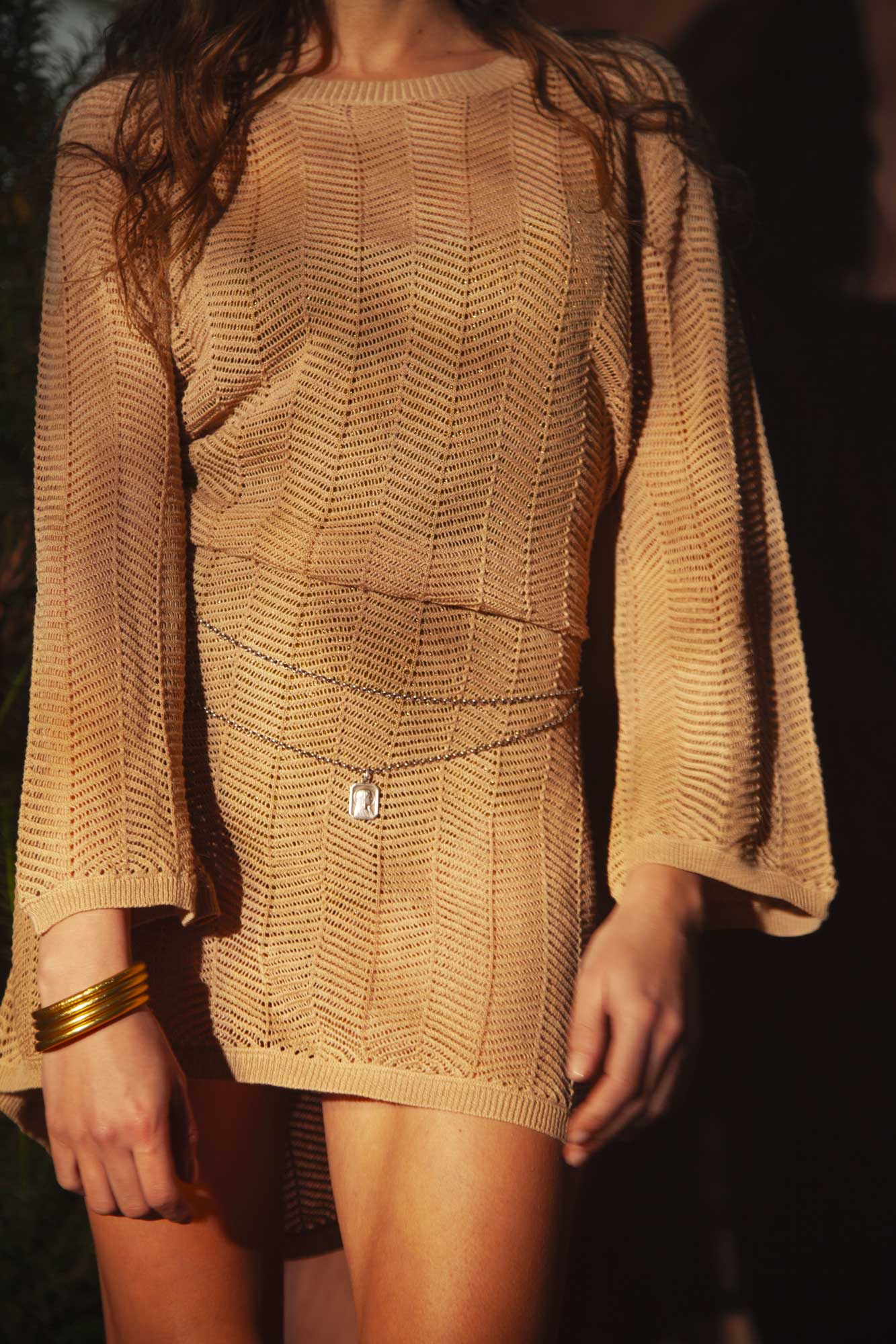 Placide Beige Linen Dress