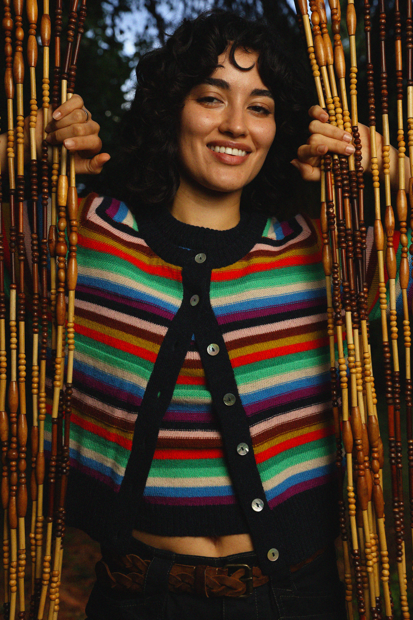 Andre striped cardigan