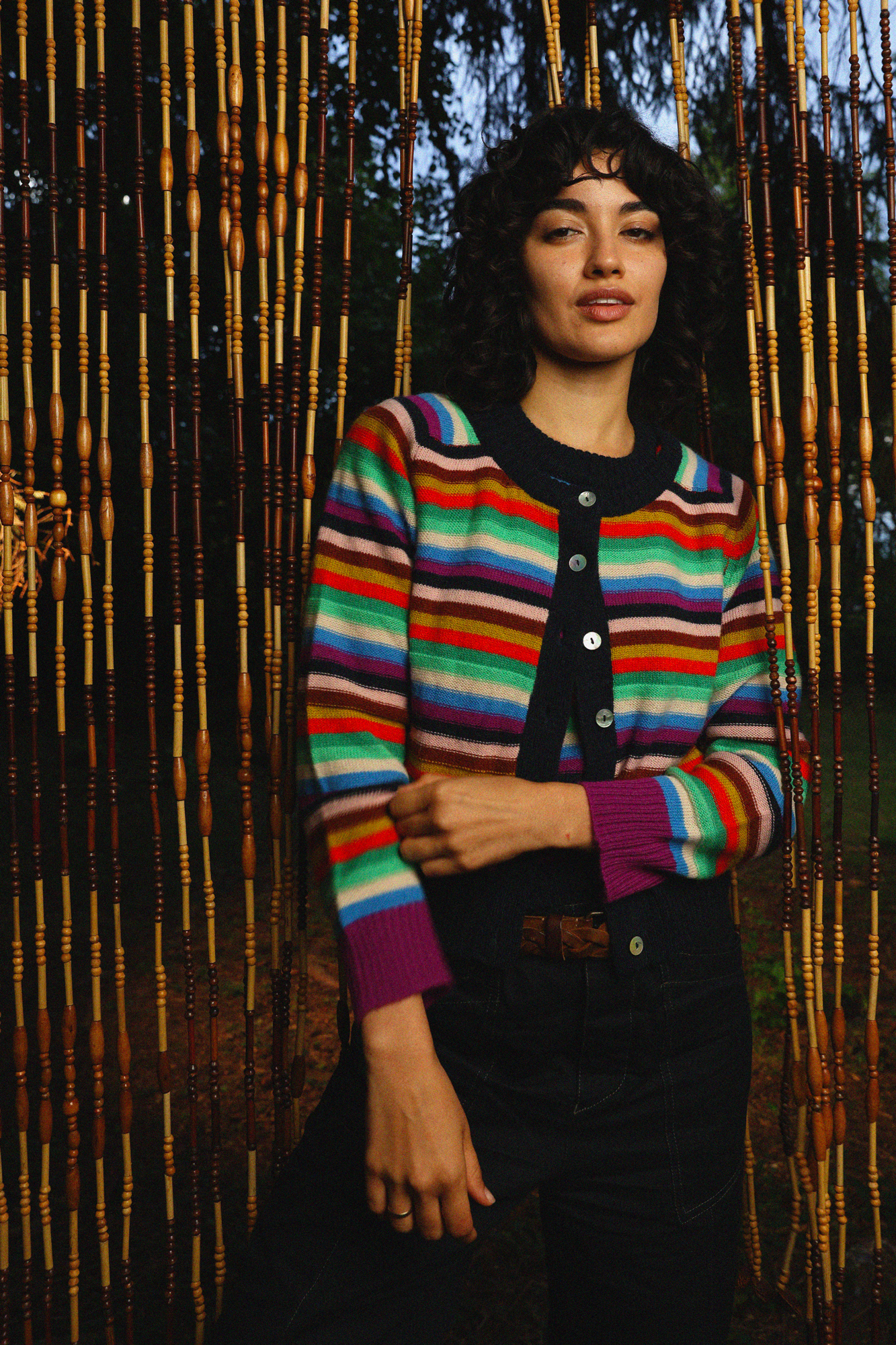 Andre striped cardigan