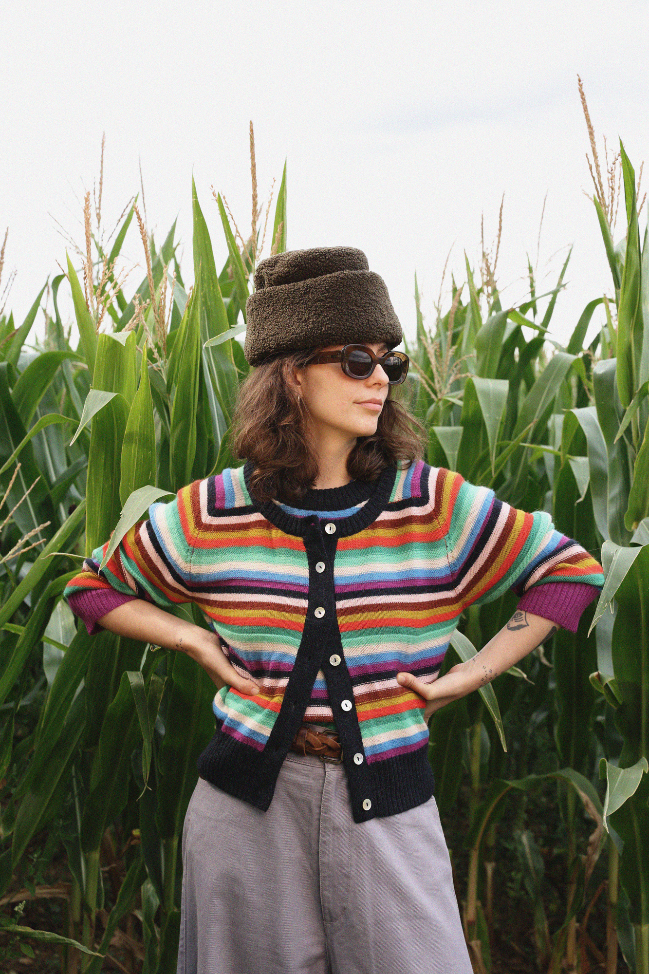 Andre striped cardigan