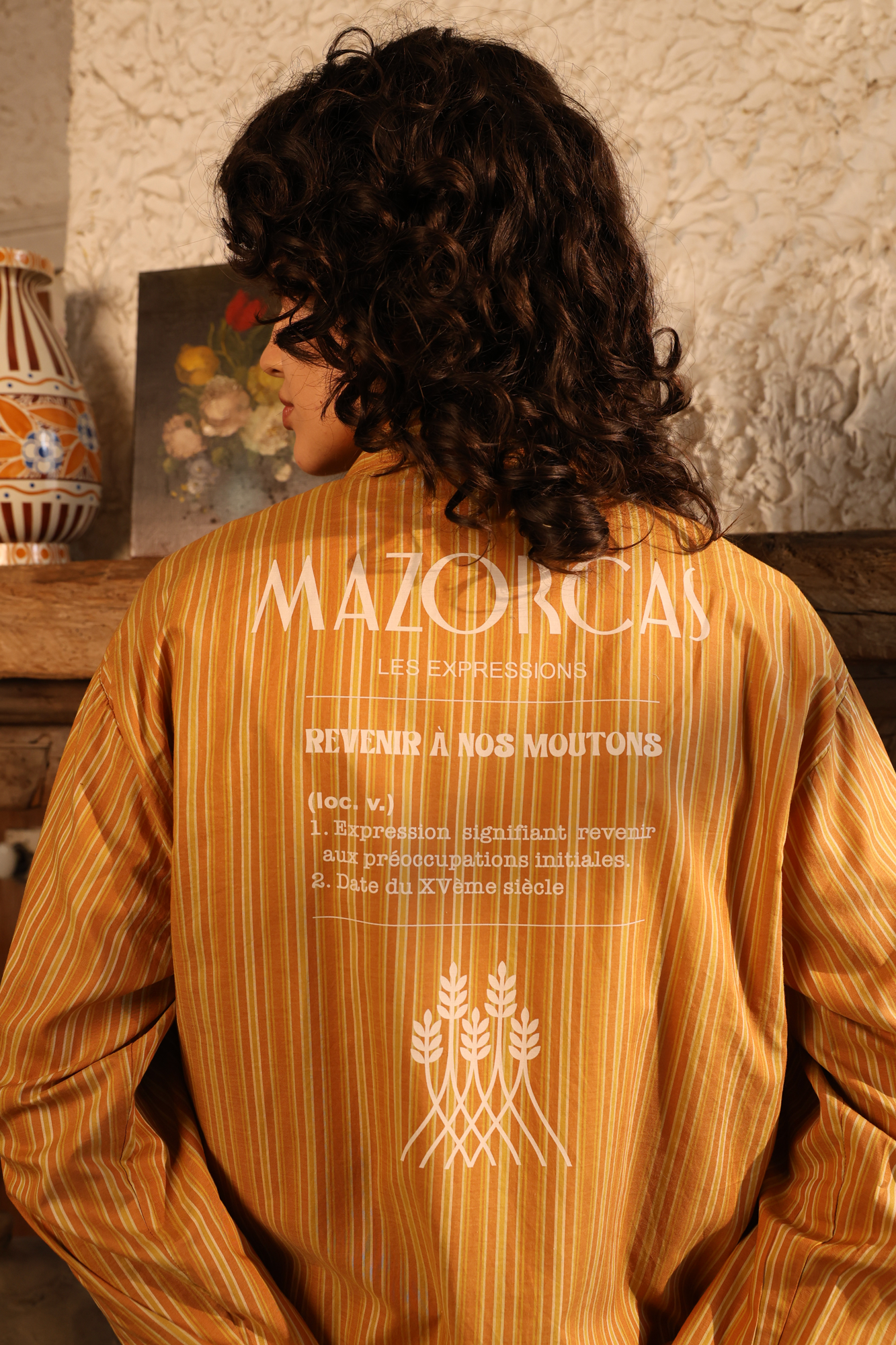 STRIPED DECK SHIRT - QUOTES