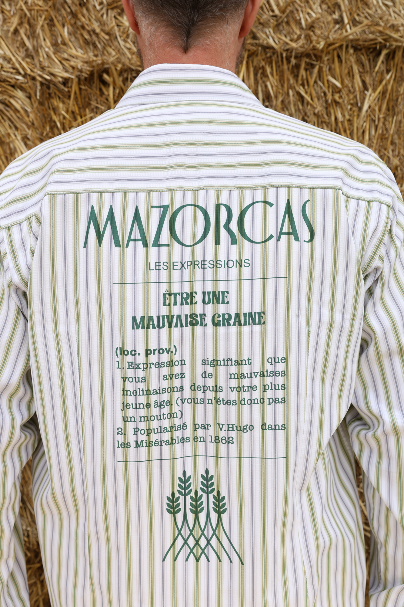Green striped shirt - QUOTES