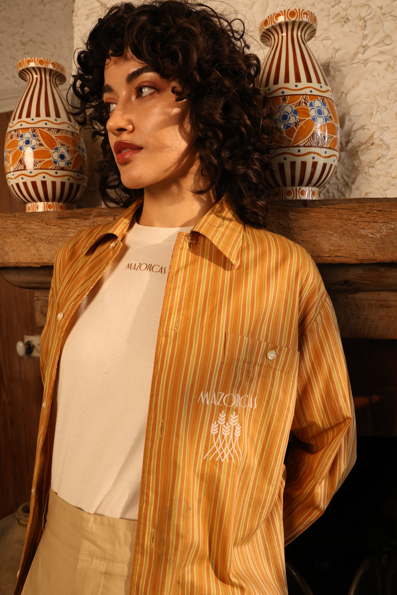STRIPED DECK SHIRT - QUOTES