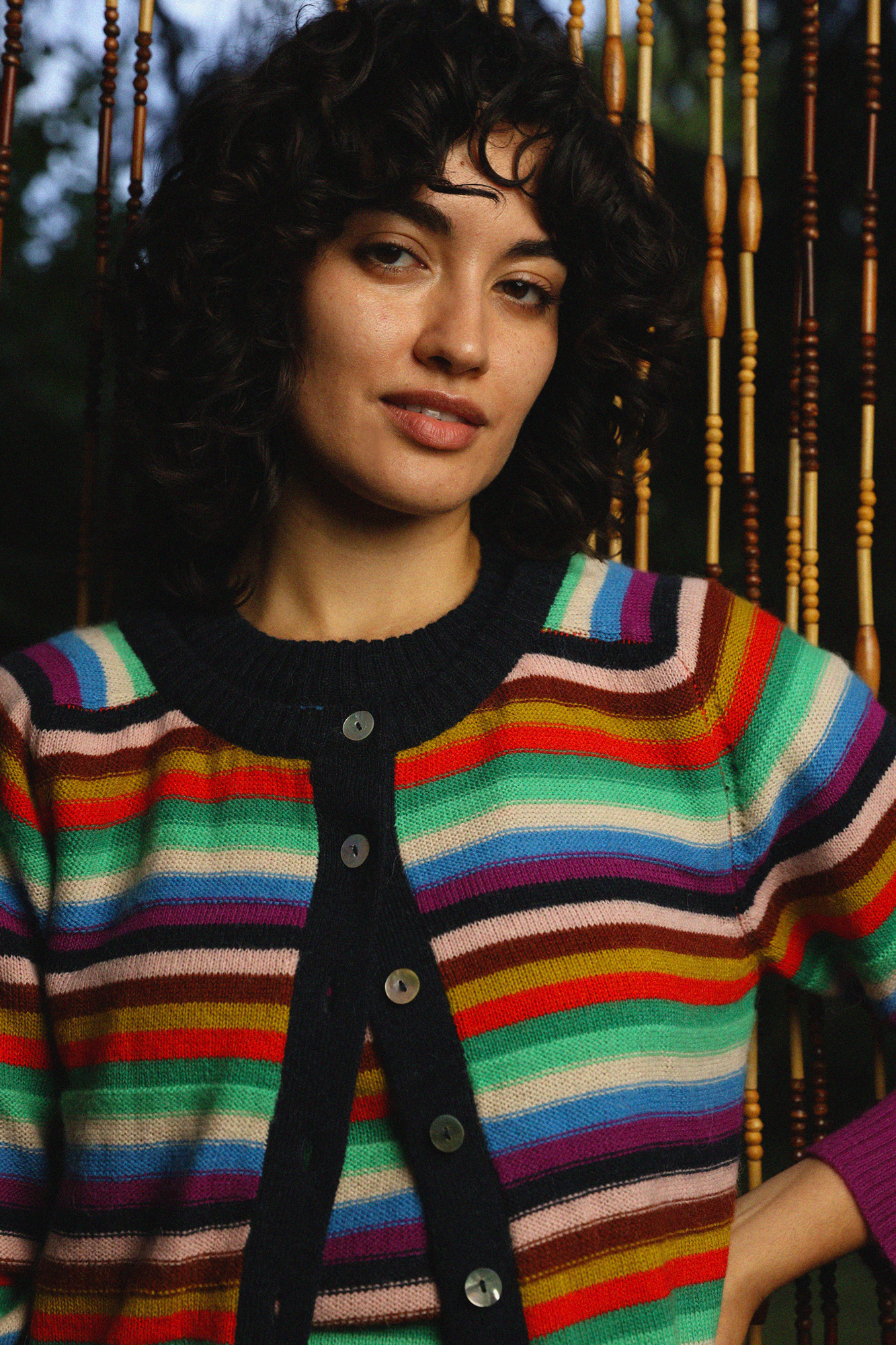 Andre striped cardigan